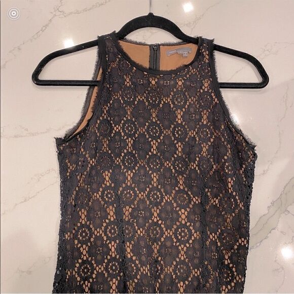 Vince navy blue lace midi dress size 4 - Picture 3 of 6